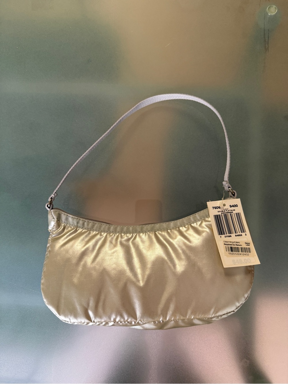 NWT Vintage y2k LeSportsac silver shoulder bag *read*